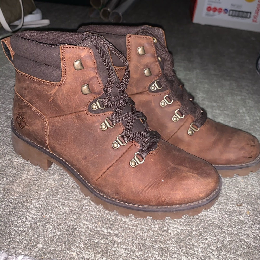 Brown timberland boots